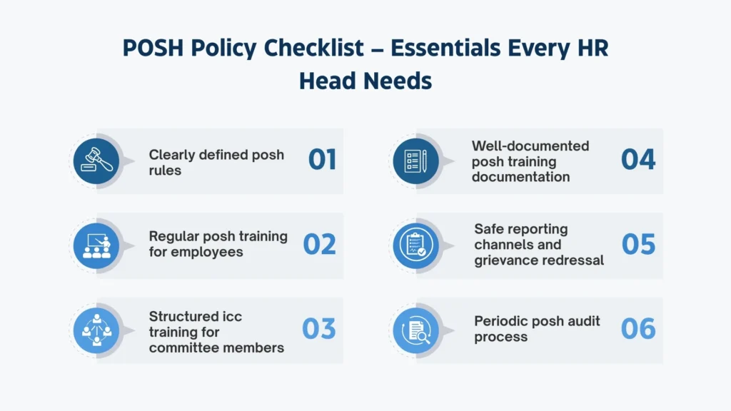 Key Elements of a POSH Policy Checklist