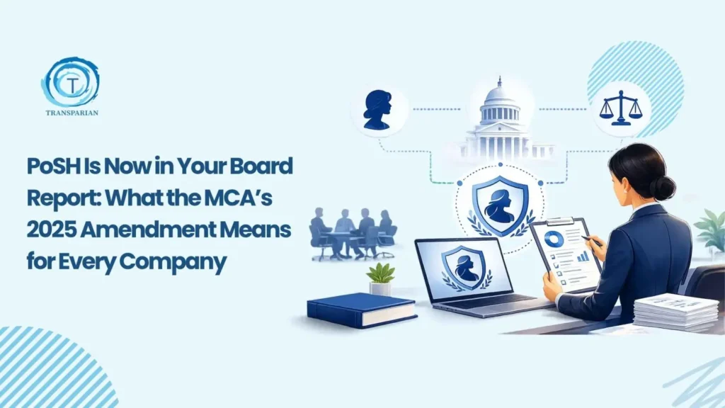 PoSH in Your Board Report: What MCA's 2025 Amendment Means