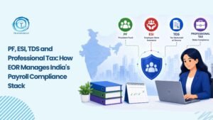 How EOR Manages PF, ESI, TDS & Professional Tax in India